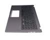 Keyboard incl. topcase DE (german) black/grey original suitable for Asus VivobBook 15 R521UA