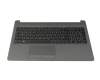 Keyboard incl. topcase DE (german) black/grey original suitable for HP 255 G7 SP