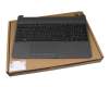 Keyboard incl. topcase DE (german) black/grey original suitable for HP 255 G8