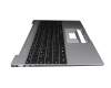 Keyboard incl. topcase DE (german) black/grey original suitable for Medion Akoya E15301/E15302 (NS15AP)