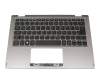 Keyboard incl. topcase DE (german) black/grey original suitable for Toshiba Satellite S50W-C