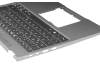 Keyboard incl. topcase DE (german) black/grey with backlight original suitable for Acer Spin 5 (SP513-55N)