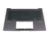 Keyboard incl. topcase DE (german) black/grey with backlight original suitable for Asus UX3404VA