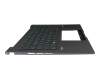 Keyboard incl. topcase DE (german) black/grey with backlight original suitable for Asus UX3404VC