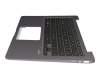 Keyboard incl. topcase DE (german) black/grey with backlight original suitable for Asus VivoBook S14 S406UA