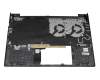 Keyboard incl. topcase DE (german) black/grey with backlight original suitable for HP Victus 15-fa0000
