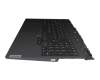 Keyboard incl. topcase DE (german) black/grey with backlight original suitable for Lenovo Legion 5-15IMH05H (81Y6/82CF)