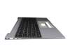 Keyboard incl. topcase DE (german) black/grey with backlight original suitable for Medion Akoya E15303 (NS15ARR)