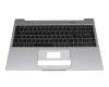 Keyboard incl. topcase DE (german) black/grey with backlight original suitable for Medion Akoya E16401 (NS16TGR)