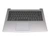 Keyboard incl. topcase DE (german) black/grey with backlight original suitable for Medion Akoya P15647/P15648 (M15CLN)