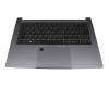 Keyboard incl. topcase DE (german) black/grey with backlight original suitable for Medion Akoya S14409