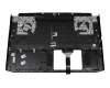 Keyboard incl. topcase DE (german) black/red/black with backlight original suitable for Acer Nitro 5 (AN515-57)