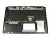 Keyboard incl. topcase DE (german) black/red/black with backlight original suitable for Asus TUF FX705DY