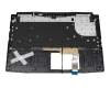 Keyboard incl. topcase DE (german) black/red/black with backlight original suitable for MSI GF66 Katana 11UC/11UD/11SC (MS-1582)