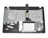 Keyboard incl. topcase DE (german) black/red original suitable for Asus F550VB