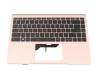 Keyboard incl. topcase DE (german) black/rosé original suitable for MSI Modern 14 B11M/B11MW (MS-14D2)