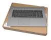 Keyboard incl. topcase DE (german) black/silver ODD original suitable for HP 470 G7