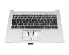 Keyboard incl. topcase DE (german) black/silver original suitable for Acer Aspire 3 (A314-22G)