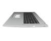 Keyboard incl. topcase DE (german) black/silver original suitable for Acer Aspire 3 (A317-54G)