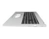 Keyboard incl. topcase DE (german) black/silver original suitable for Acer Extensa 15 (EX215-57-TCO)