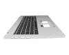 Keyboard incl. topcase DE (german) black/silver original suitable for Acer Extensa 15 (EX215-57-TCO)