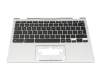 Keyboard incl. topcase DE (german) black/silver original suitable for Acer Spin 3 (SP314-54N)
