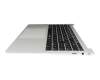 Keyboard incl. topcase DE (german) black/silver original suitable for Acer Swift Lite 16 (SFL16-31P)