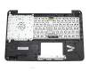 Keyboard incl. topcase DE (german) black/silver original suitable for Asus A555DG