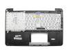 Keyboard incl. topcase DE (german) black/silver original suitable for Asus A555UA