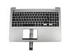 Keyboard incl. topcase DE (german) black/silver original suitable for Asus K551LB