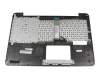 Keyboard incl. topcase DE (german) black/silver original suitable for Asus R556UA