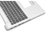 Keyboard incl. topcase DE (german) black/silver original suitable for Asus Transformer Book Flip TP550LA