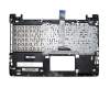Keyboard incl. topcase DE (german) black/silver original suitable for Asus VivoBook S550CA