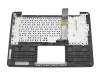 Keyboard incl. topcase DE (german) black/silver original suitable for Asus X302UA