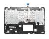 Keyboard incl. topcase DE (german) black/silver original suitable for Asus X751LK