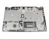 Keyboard incl. topcase DE (german) black/silver original suitable for Medion Akoya P6687 (F15KKR)