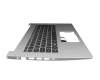 Keyboard incl. topcase DE (german) black/silver with backlight original suitable for Acer Aspire 5 (A514-53G)