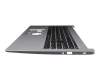 Keyboard incl. topcase DE (german) black/silver with backlight original suitable for Acer Aspire 5 (A515-44G)