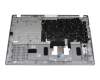 Keyboard incl. topcase DE (german) black/silver with backlight original suitable for Acer Aspire 5 (A517-52)