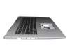 Keyboard incl. topcase DE (german) black/silver with backlight original suitable for Acer Aspire 5 (A517-52G)