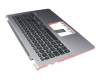 Keyboard incl. topcase DE (german) black/silver with backlight original suitable for Asus VivoBook S15 X530FN