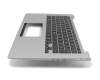 Keyboard incl. topcase DE (german) black/silver with backlight original suitable for Asus ZenBook UX32VD