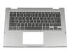 Keyboard incl. topcase DE (german) black/silver with backlight original suitable for Dell Inspiron 13 (5379)