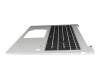 Keyboard incl. topcase DE (german) black/silver with backlight original suitable for HP EliteBook 860 G11