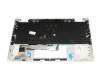 Keyboard incl. topcase DE (german) black/silver with backlight original suitable for HP EliteBook x360 1030 G8