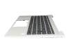 Keyboard incl. topcase DE (german) black/silver with backlight original suitable for HP ProBook 440 G9