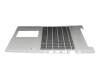 Keyboard incl. topcase DE (german) black/silver with backlight original suitable for HP ProBook 455R G6