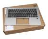 Keyboard incl. topcase DE (german) black/silver with backlight original suitable for HP ZBook Firefly 14 G7