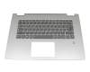 Keyboard incl. topcase DE (german) black/silver with backlight original suitable for Lenovo Yoga 730-15IWL (81JS)