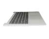Keyboard incl. topcase DE (german) black/silver with backlight original suitable for Lenovo Yoga Slim 7 Pro-14IHU5 (82NC)